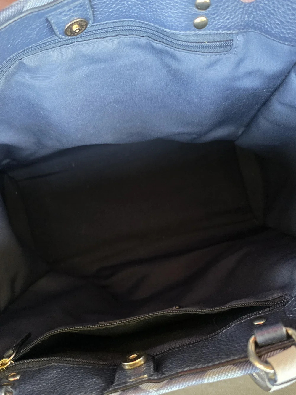 COACH New York Navy & White Signature Canvas Tote